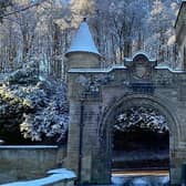 A snow-covered Mauldslie Bridge was ranked second most popular.