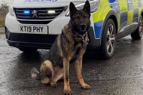 Scottish Police Dog Memorial founder  Officer Carrie-Ann McNab's dog Bodie
