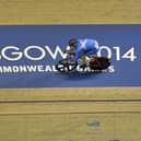 Callum Skinner from Team Scotland competing in the men's sprint first round on the Sir Chris Hoy Velodrome at the Glasgow Commonwealth Games in 2014. Image: Ian Rutherford.