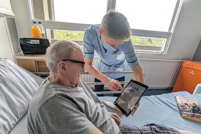iPads helped keep hospital patients connected when visitors were not allowed