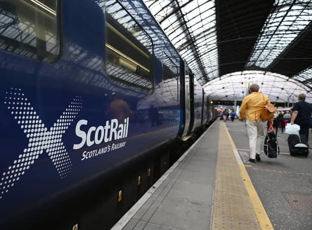 <p>ScotRail annoucements have been made into soothing and dance tracks. Picture: John Devlin</p>