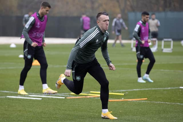 Celtic midfielder David Turnbull trains ahead of the Champions League tie against Shakhtar Donetsk.