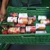 File photo dated 26/04/16 of stocks of food at the Trussell Trust Foodbank. A record near-three million emergency food parcels have been handed out at food banks in the year to March, with the number provided for children topping a million for the first time. The figures from the Trussell Trust charity represent a 37% increase compared to the previous year. Issue date: Wednesday April 26, 2023.