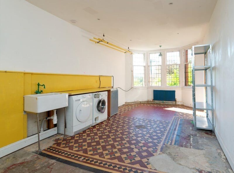 The huge utility room.