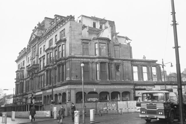 The Grand Hotel at Charing Cross being demolished - 1969.