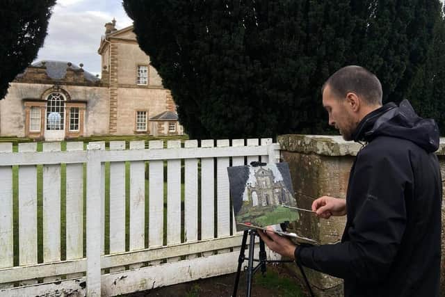 Chatelherault inspired Roman to create one of many works now on show.