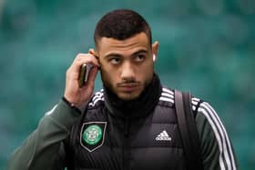 Celtic's Giorgos Giakoumakis is attracting interest from Denmark. (Photo by Ross Parker / SNS Group)