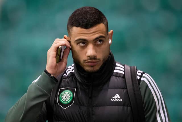 Celtic's Giorgos Giakoumakis is attracting interest from Denmark. (Photo by Ross Parker / SNS Group)