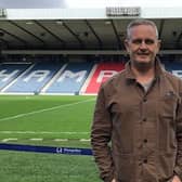 Euro 2020 volunteer John Reid from Kirkintilloch has received a pre-tournament pep-talk from Line of Duty actor Martin Compston and Scotlnd star John McGinn