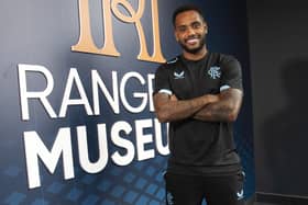 Rangers forward Danilo during a photocall  at the new club Museum at New Edmiston House.
