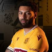 Kaiyne Woolery was Motherwell's goal hero at Ibrox (Pic courtesy of Motherwell FC)