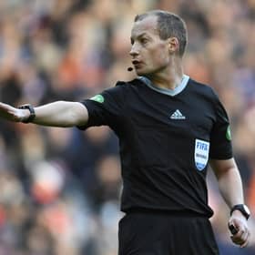 The kindest way to explain referee Willie Collum's performance at Ibrox on Saturday as he seemed to get three calls wrong that seemed costly to St Johnstone in their 2-0 loss to Rangers is that his officiating is marked out be eccentricities.  (Photo by Rob Casey / SNS Group)