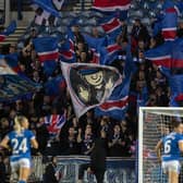 The Union Bears give their backing to Rangers in last week's game against Benfica (Photo by Craig Foy / SNS Group)