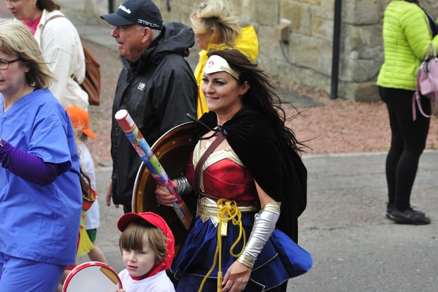 We got all the big names in Carluke, you know, even Wonder Woman flew in for a wee visit.