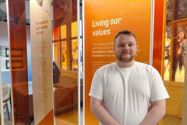 Bursary recipient David Burns