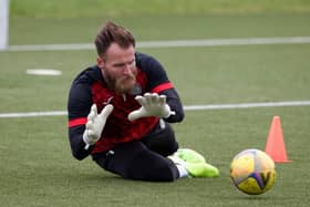 Jak Alnwick missed training in the lead-up to his side's 2-0 defeat at Ibrox after a disrupted fortnight. (Photo by Craig Williamson / SNS Group)