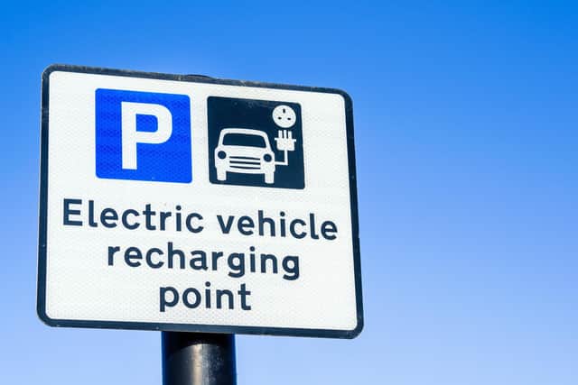 Roughly 100 electric vehicle charging points can be found across the city