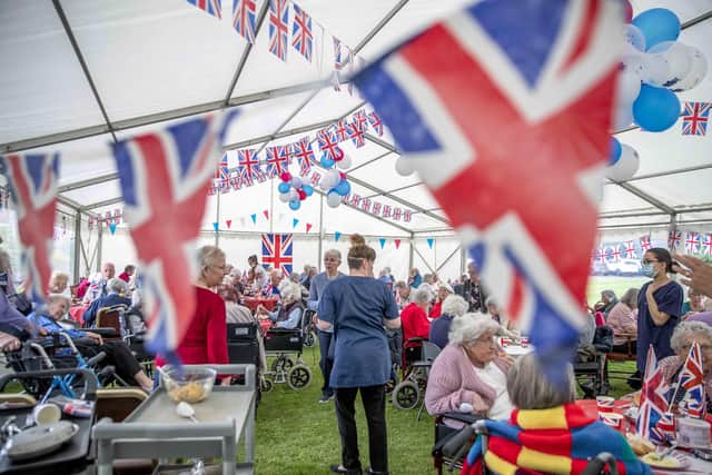 It was all smiles as residents and relatives enjoyed the festivities.