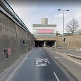 One of the entrances to the Clyde Tunnel