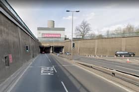 One of the entrances to the Clyde Tunnel