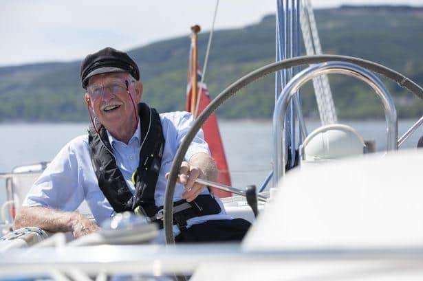 Boyd Tunnock leads the flotilla