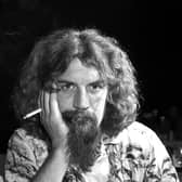 Legendary comedian Billy Connolly with a cigarette during an interview in Edinburgh in August 1980.
