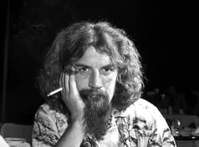 Legendary comedian Billy Connolly with a cigarette during an interview in Edinburgh in August 1980.