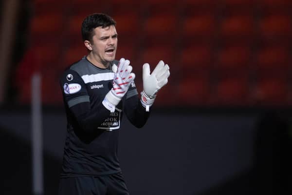 New Hibs goalkeeper David Mitchell.