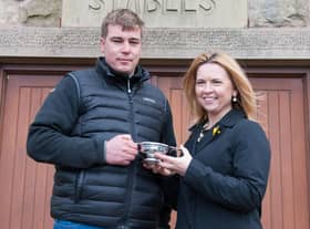 Keith Dalgleish with Hamilton Park boss Vivien Currie