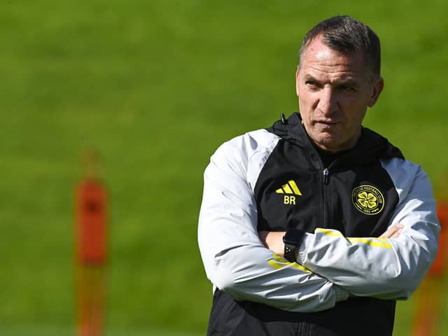 Celtic manager Brendan Rodgers has much to ponder in acknowledging that his transfer plans have been altered by recent developments. (Photo by Rob Casey / SNS Group)