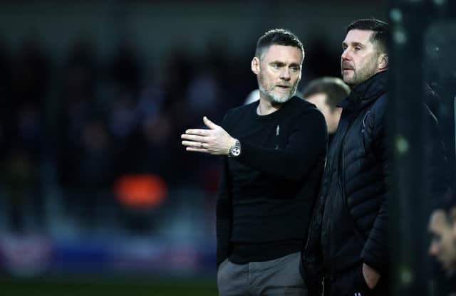Chris Lucketti (right) has praised Graham Alexander, who is also pictured (Pic by Pete Norton/Getty Images)