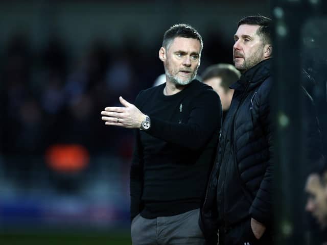 Chris Lucketti (right) has praised Graham Alexander, who is also pictured (Pic by Pete Norton/Getty Images)