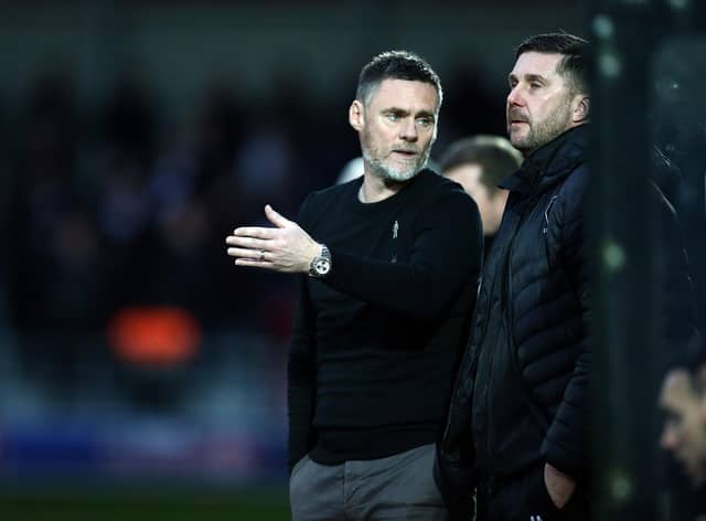 Chris Lucketti (right) has praised Graham Alexander, who is also pictured (Pic by Pete Norton/Getty Images)