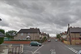 Balfour Road in Doncaster where the five-year-old was attacked by German Shepherd dogs