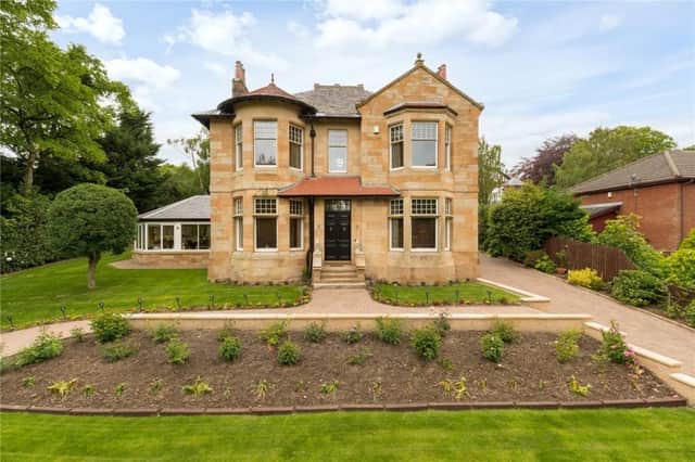 The sandstone, detached villa was built around 1900.