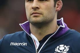 Johnnie Beattie playing for Scotland