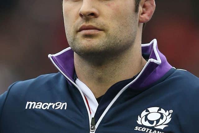 Johnnie Beattie playing for Scotland