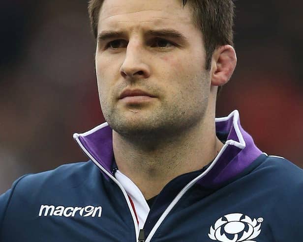 Johnnie Beattie playing for Scotland