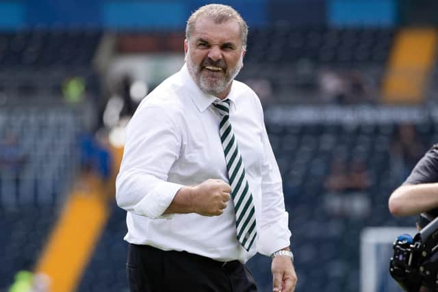 Celtic manager Ange Postecoglou after 5-0 win over Kilmarnock at Rugby Park (Photo by Craig Williamson / SNS Group)