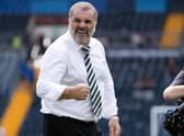 Celtic manager Ange Postecoglou after 5-0 win over Kilmarnock at Rugby Park (Photo by Craig Williamson / SNS Group)
