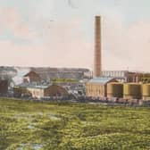 A view of the Tarbrax Paraffin Works as it looked at the beginning of the 20th century.