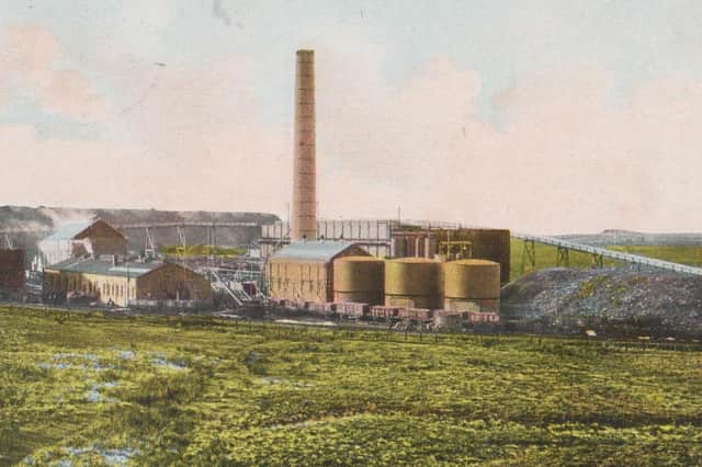 A view of the Tarbrax Paraffin Works as it looked at the beginning of the 20th century.