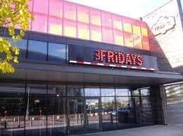 TGI Fridays in the city centre was rated as 4