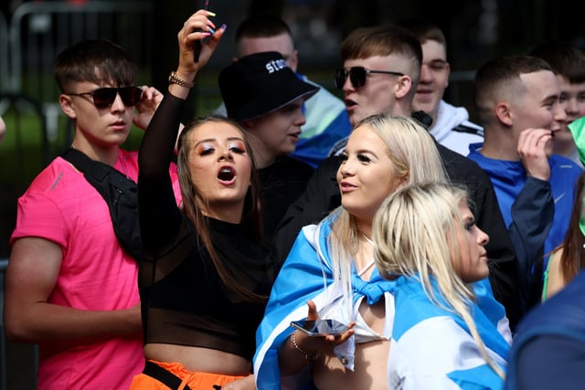 Turning up at Glasgow Green.