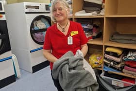 Jeannette volunteering at Dogs Trust Glasgow