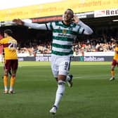 Celtic’s Adam Idah scored twice against Motherwell on Sunday.