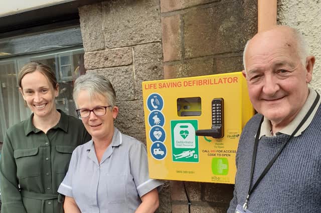 The defibrillator can be used by anyone in an emergency