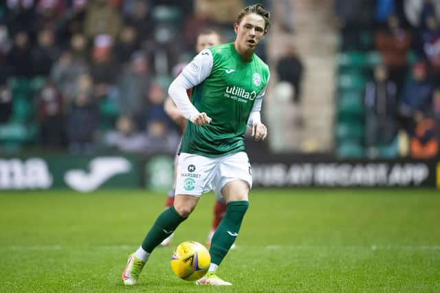 Hibs midfielder Scott Allan.