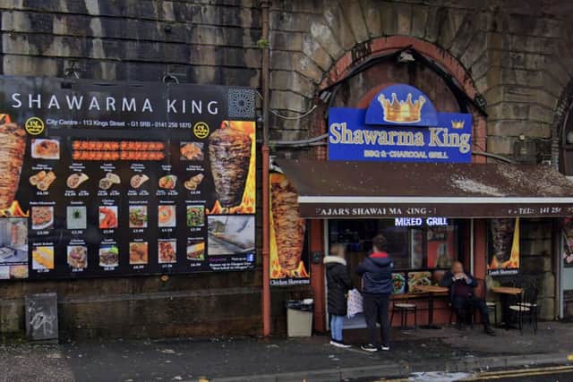 Shawarma King is a much-loved takeaway underneath the bridge in Glasgow's King Street. It gets busy on the evenings but queuing is worth the wait - the food has been described as"absolutely delicious, so juicy and flavourful".