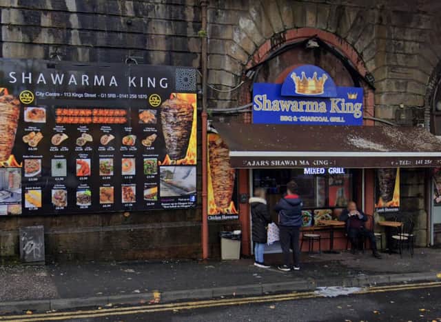 Shawarma King is a much-loved takeaway underneath the bridge in Glasgow's King Street. It gets busy on the evenings but queuing is worth the wait - the food has been described as"absolutely delicious, so juicy and flavourful".